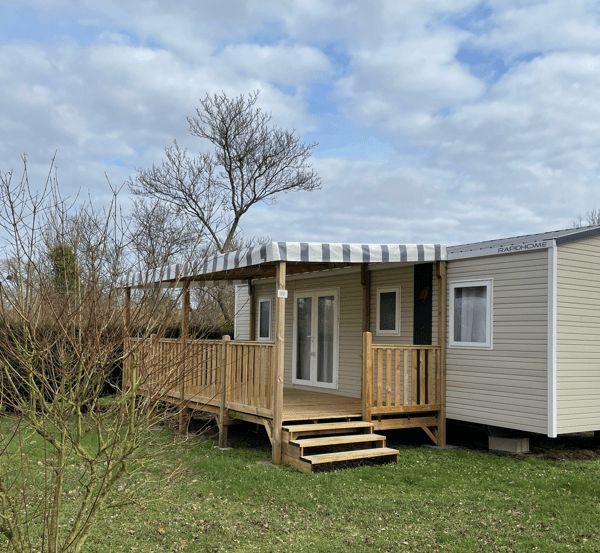 mobil-home du camping les Naiades dans les Ardennes