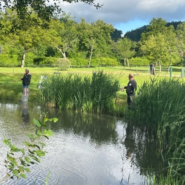 étang de peche du camping les Naiades dans les Ardennes