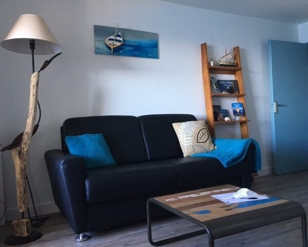 salon d'un appartement qui accepte les chiens à banyuls-sur-mer