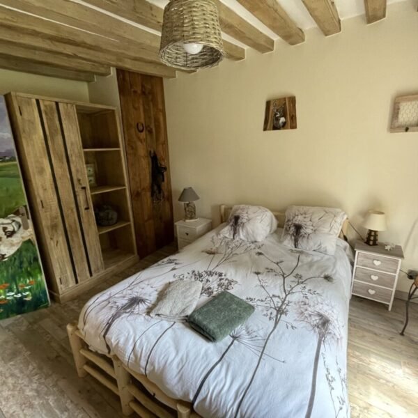 Chambre double du Gîte Le Clos du Val à Loup en Normandie dans la Seine Maritime proche d'Etretat