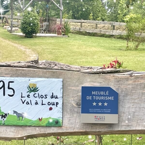 Entrée du Gîte Le Clos du Val à Loup en Normandie dans la Seine Maritime proche d'Etretat