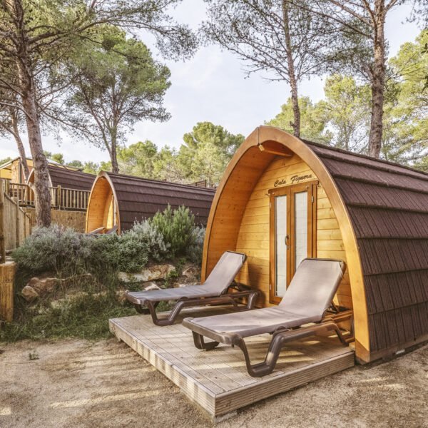 Hébergement insolite au Camping Sea Green Cala Llevado en Espagne sur la Costa Brava à Tossa de Mar