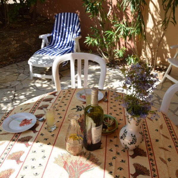 Terrasse des Gites Flovacances dans le Var sur la Cote d'azur à Roquebrune sur Argens