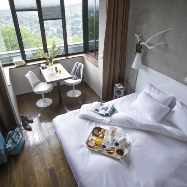 Chambre double de L'Ermitage Hôtel à Lyon dans le Rhône dans l'Auvergne Rhône-Alpes