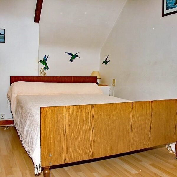 Chambre double du gîte de Kervalo, moderne et confort pour 4 en Côtes-d'Armor en Bretagne à Pontrieux