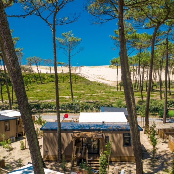 Mobil home avec vue sur la mer, à deux pas du camping Le Vieux Port dans les Landes en Nouvelle-Aquitaine à Messanges