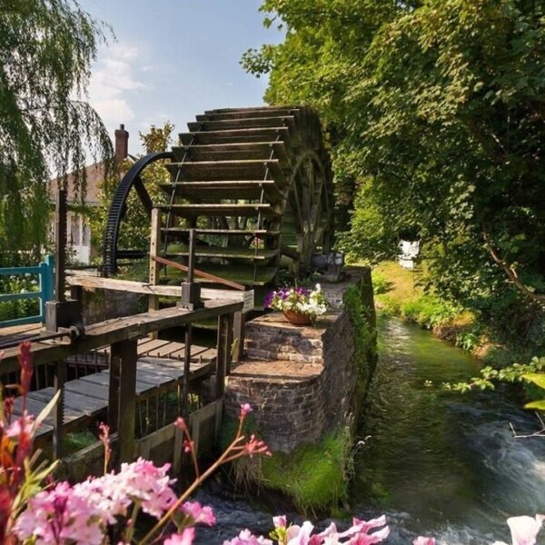 Moulin à eau à proximité du Gîte La Chasse en Seine-Maritime en Normandie à Anglesqueville-la-Bras-Long