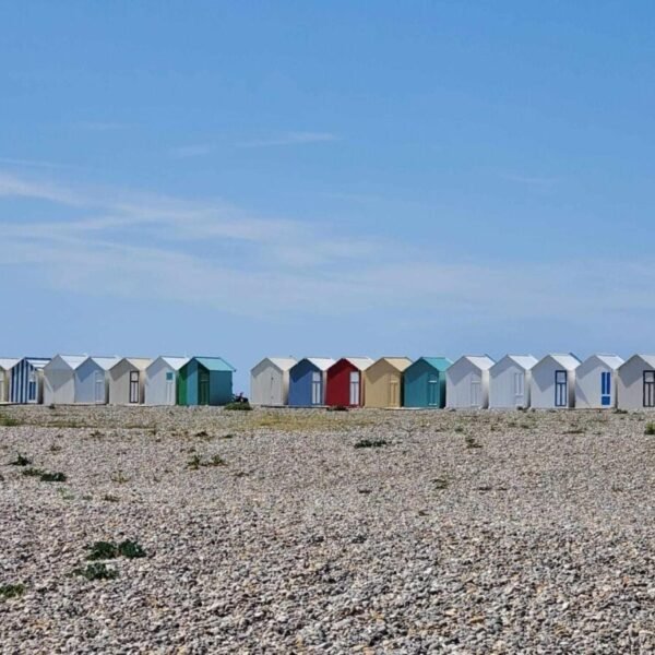 Cayeux et ses cabines près de Gite Les Ch'tis du Vimeu, à Feuquières-en-Vimeu auprès de Somme, Hauts-de-France