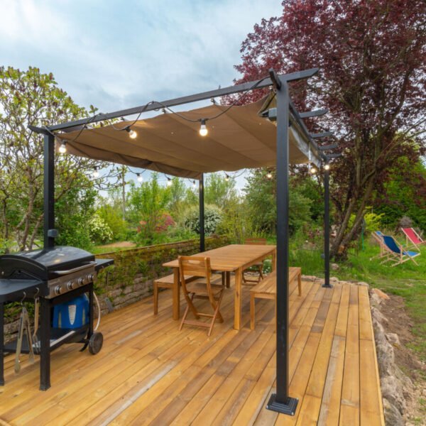 Terrasse chez Bed and Bourgogne gîte et chambres d'Hôtes en Bourgogne en Saône et Loire