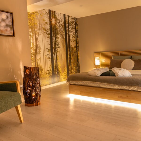 Chambre romantique du Gite Ô pied du château à Sedan dans les Ardennes dans le Grand Est