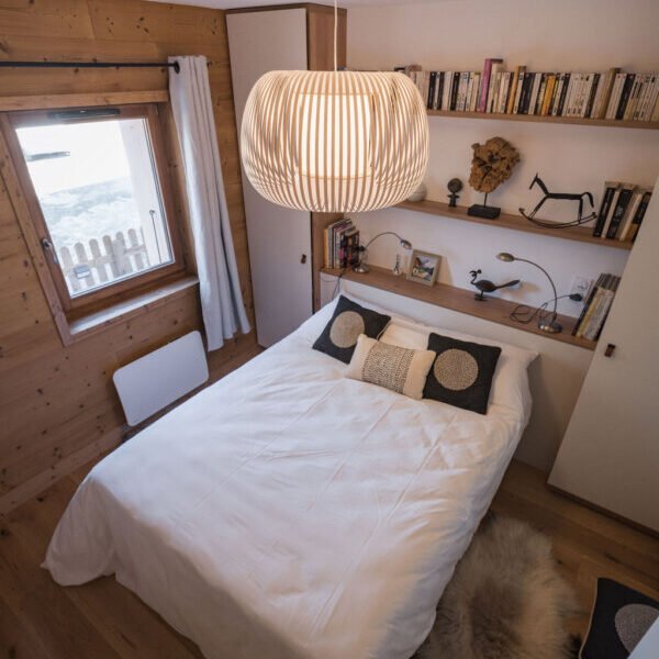 Chambre double cosy au Gite Fontana Alta en Savoie à Arêches - Beaufort dans les Alpes Françaises