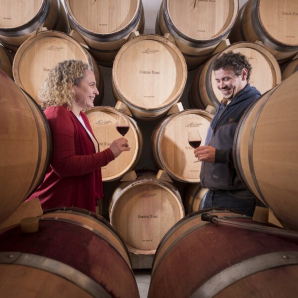 Tonneau du vin au Vignoble Domaine Ninot à Rully en Saône-et-Loire en Bourgogne-Franche-Comté
