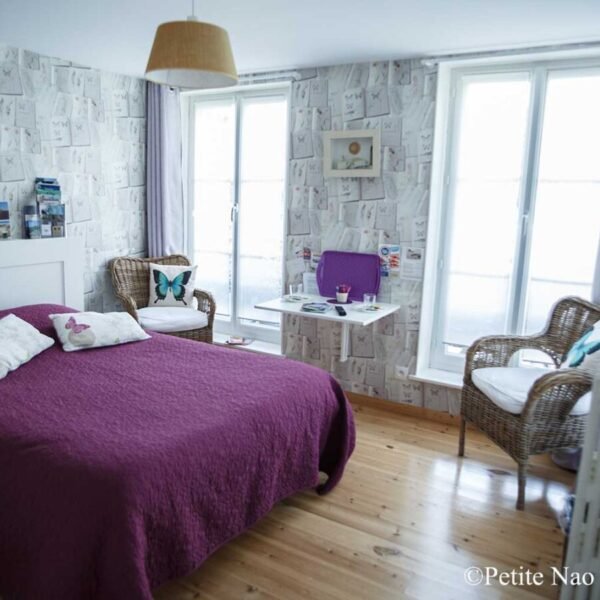 chambre d'un gite au jardin des deux ponts dans la Somme à Abbeville