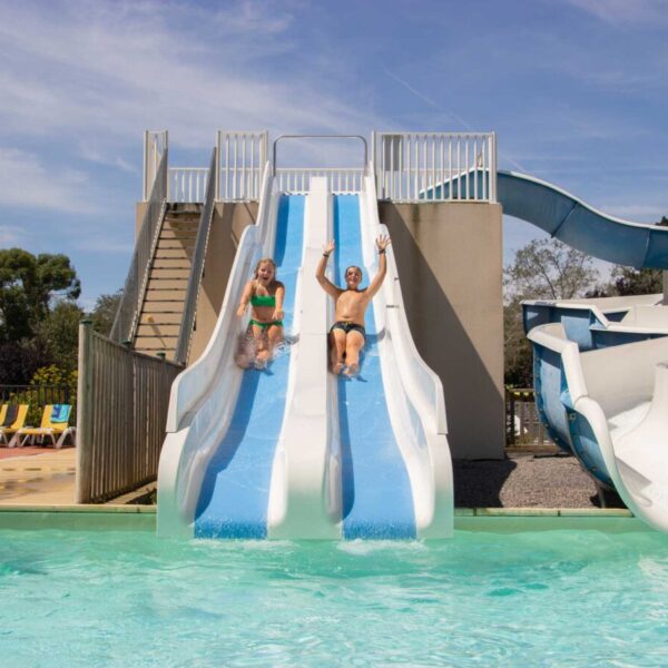 Parc aquatique du camping Domaine de Bréhadour