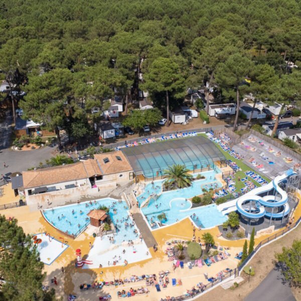 Piscine du camping La Palmyre qui accepte les animaux.