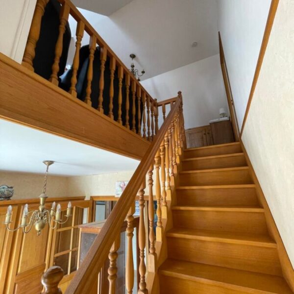 Escalier pour l'étage à Maison Le Pré des Henson à Ponthoile dans la Somme en Hauts-de-France