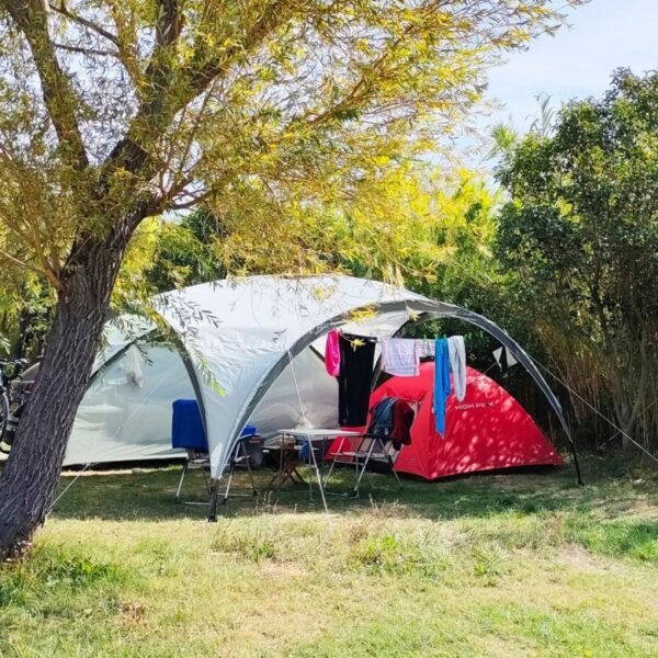 Emplacement au Camping Félix de la Bastide à Saint-Mitre-les-Remparts en Bouches-du-Rhône en Provence-Alpes-Côte d'Azur