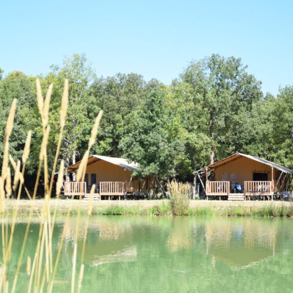 Lodges au Camping NATURISTE le Petit Arlane à Valensole dans le Alpes-de-Haute-Provence en Provence-Alpes-Côte d'Azur