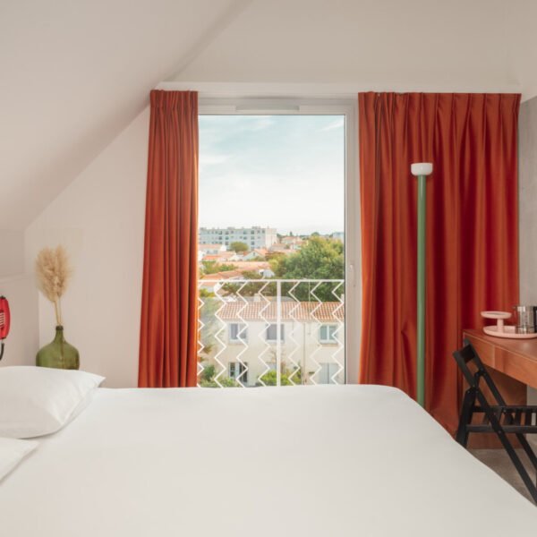 Chambre double à l'Hôtel Vertime aux Sables d'Olonne en Vendée sur la Côte Atlantique