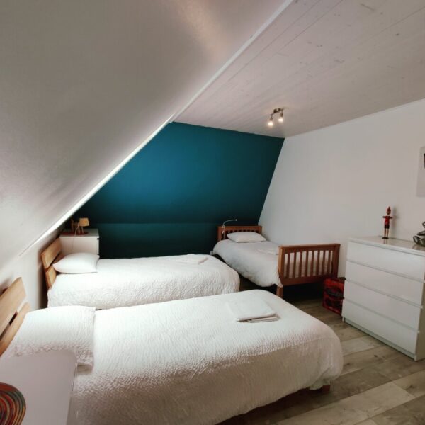 Chambre avec lits à La Bergerie du Sancy-Volcans à 4 Pattes en Picherande à Puy-de-Dôme en Auvergne-Rhône-Alpes