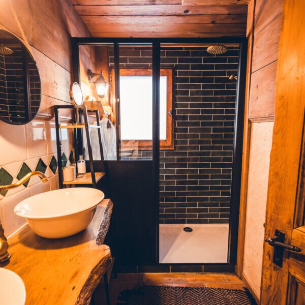 Salle de bain du Chalet Alpina by Savoya Lodges à Châtel en Haute Savoie dans les Alpes