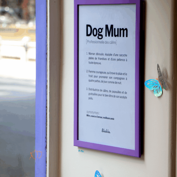Affiche dans la Crèche Waggy , Garderie Canine à Paris 14ème