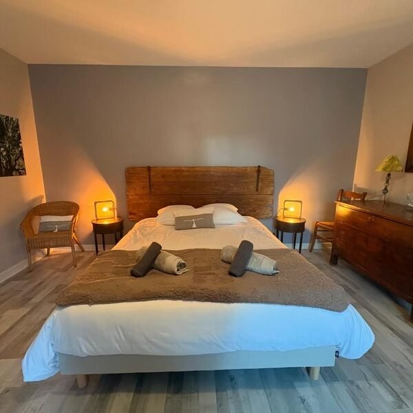 Chambre double cosy du Gîte Le Clos de Félicie dans les Vosges à La Bresse en Montagne