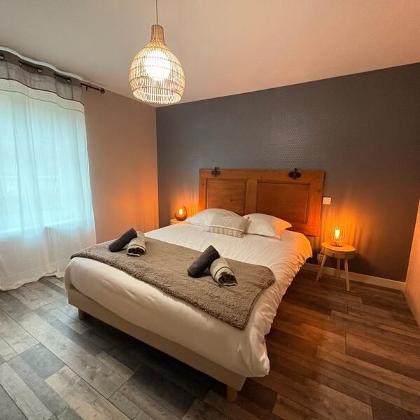 Chambre double cosy du Gîte Le Clos de Félicie dans les Vosges à La Bresse en Montagne