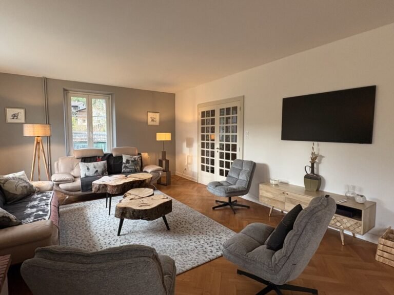 Salon confortable du Gîte Le Clos de Félicie dans les Vosges à La Bresse en Montagne