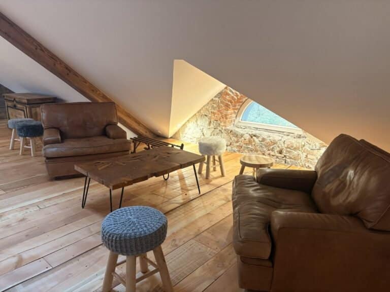 Coin salon intime du Gîte Le Clos de Félicie dans les Vosges à La Bresse en Montagne