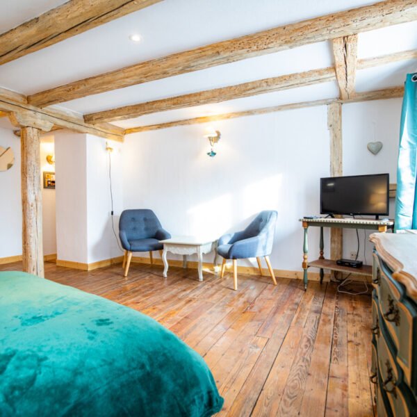 Chambre douillette aux Gites Le vieux Pressoir à Dieffenthal en Alsace