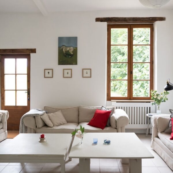 Salon de la Maison des Artistes près de Bergerac en Dordogne dans le Sud de la France