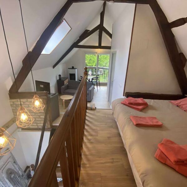 Espace nuit du gîte Rue - La Fermette du Marais à Rue, dans la Somme