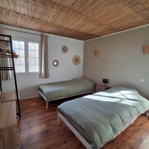 Chambre du Gîte le Chalet de Carrou à Coulx dans le Lot-et-Garonne