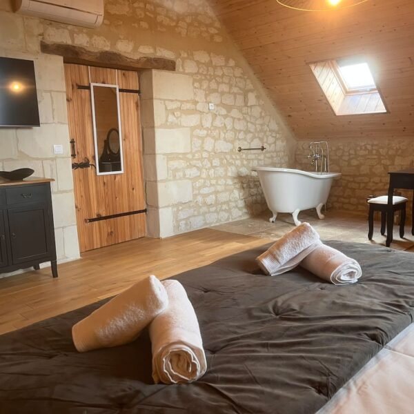 Chambre du Gîte Le Clos de la Rodaie à Saint-Nicolas-de-Bourgeuil en Indre-et-Loire