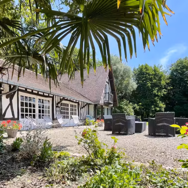 Vue extérieure d'un des Gîtes Le Clos Vildor en Normandie en Seine Maritime
